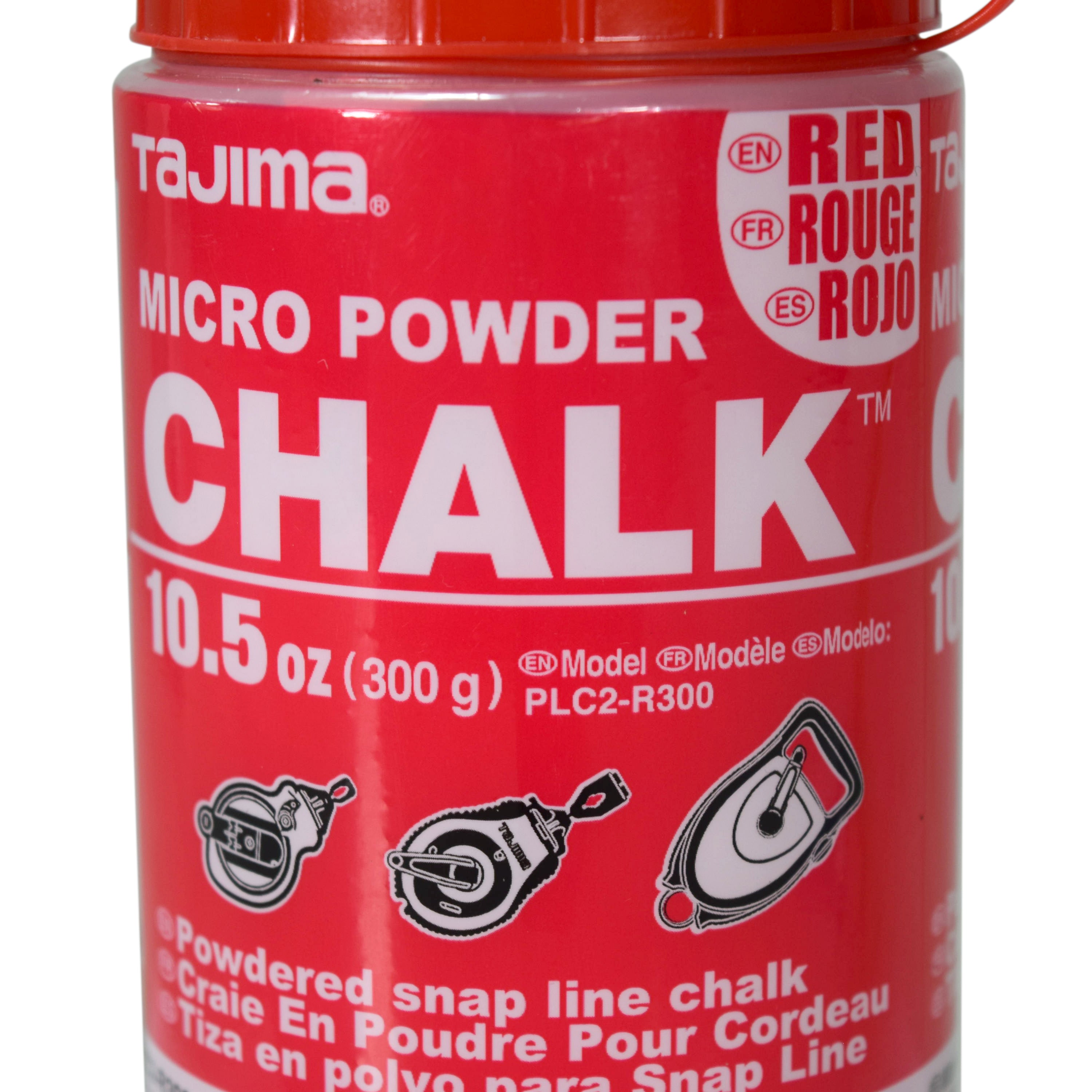 Tajima PLC2-R300 Micro Chalk Ultra-Fine Chalk Red 10.5 oz.