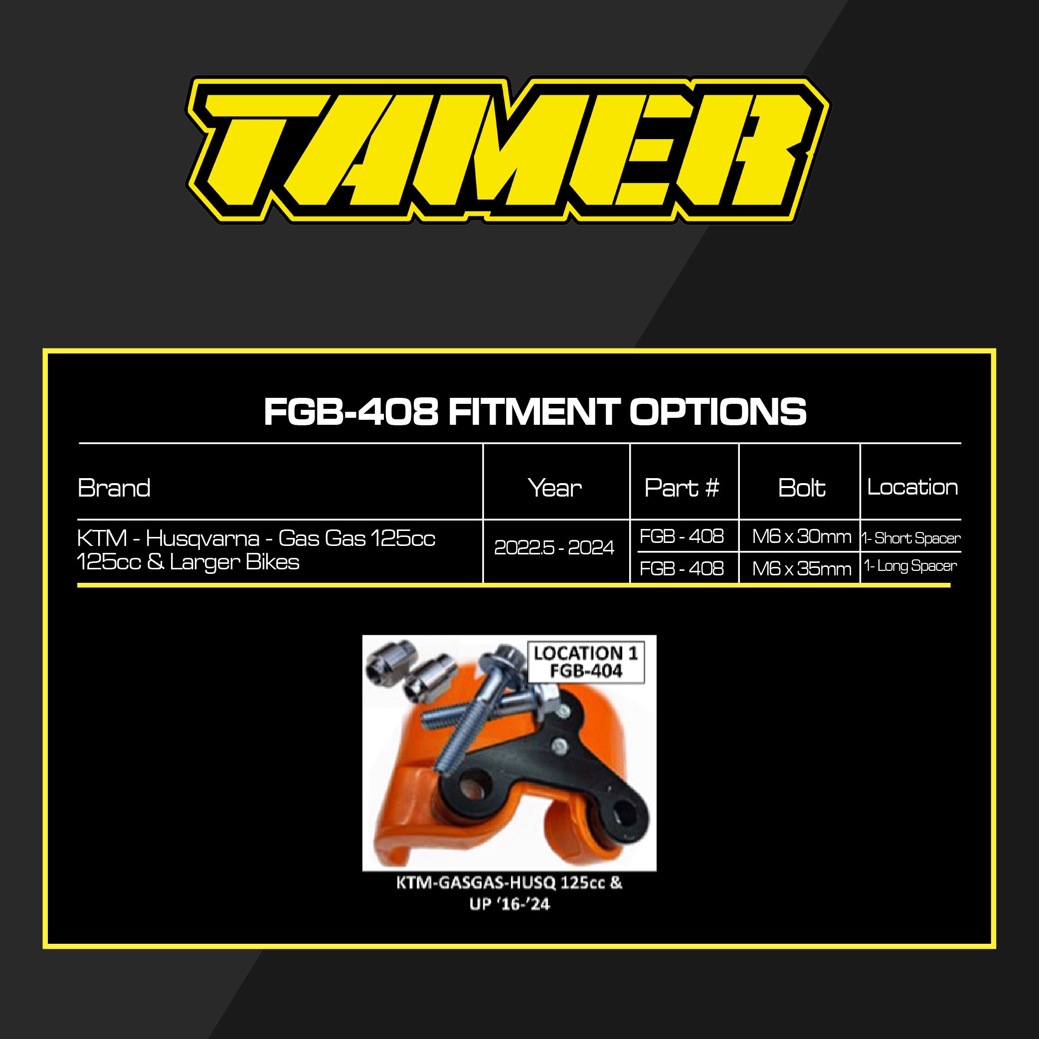 Tamer Fork Guard Bracket - 404