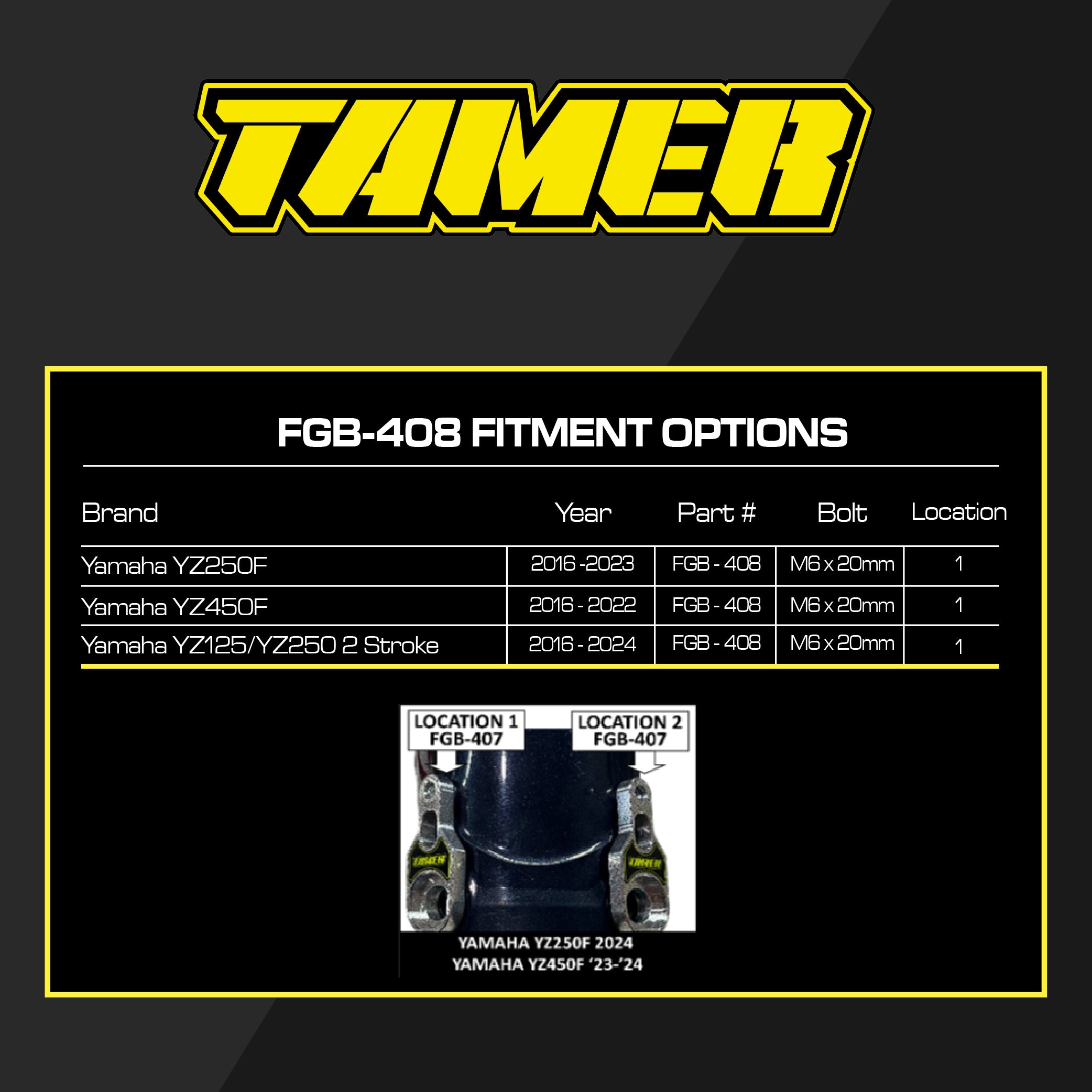 Tamer Fork Guard Bracket - 408