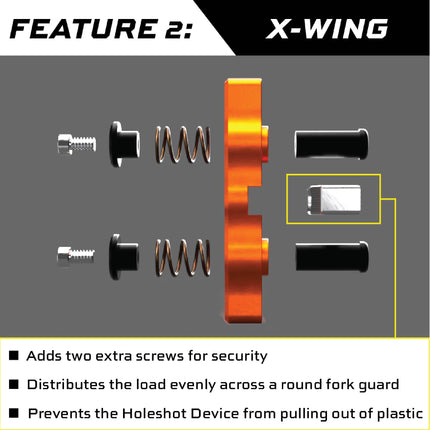 Tamer WDS 2.0 HH-07 Ring & Orange Double Button X-wing Holeshot Device