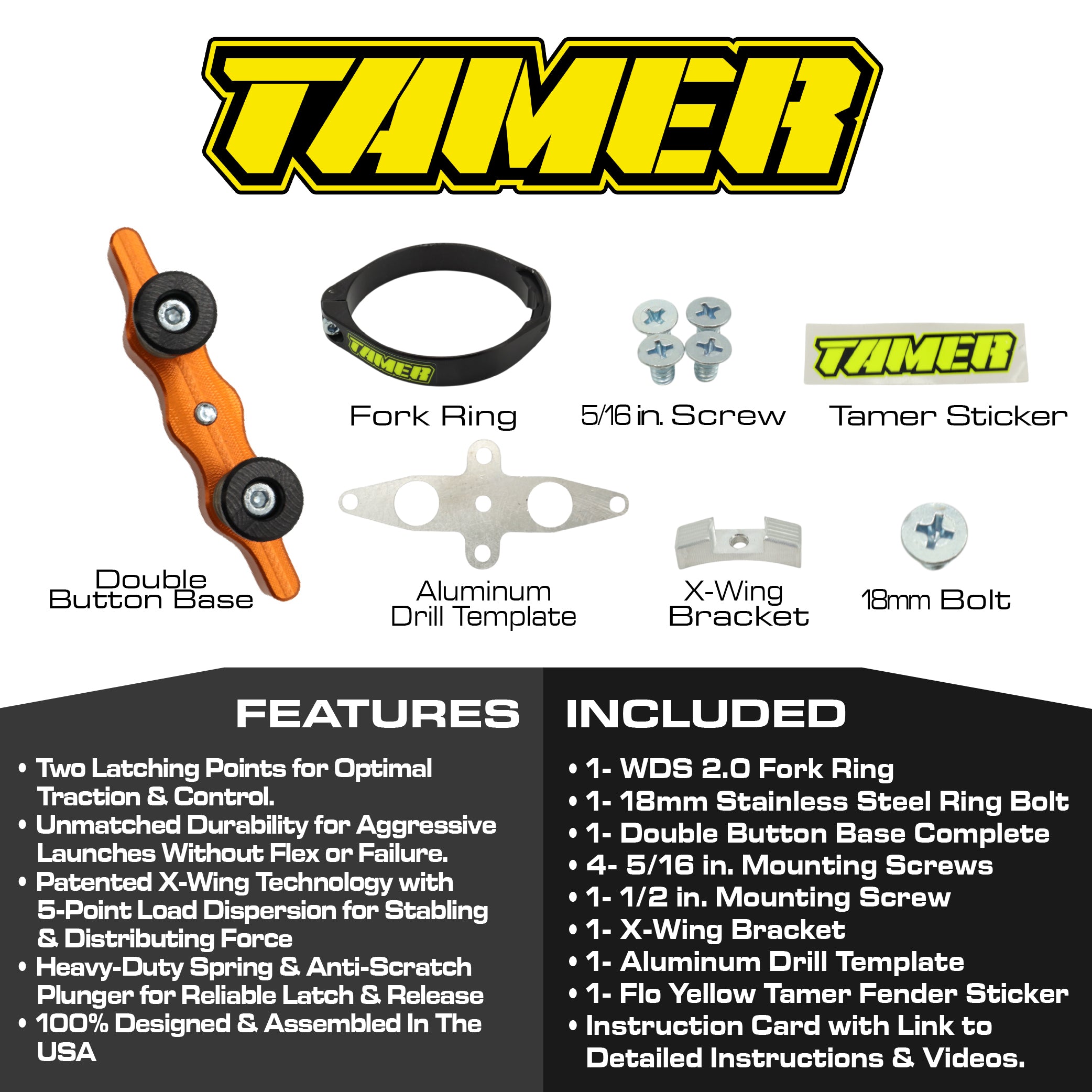 Tamer WDS 2.0 HH-07 Ring & Orange Double Button X-wing Holeshot Device