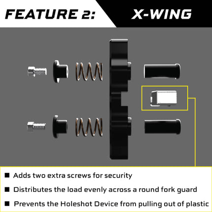 Tamer WDS 2.0 HH-17 Ring & Black Double Button X-wing Holeshot Device