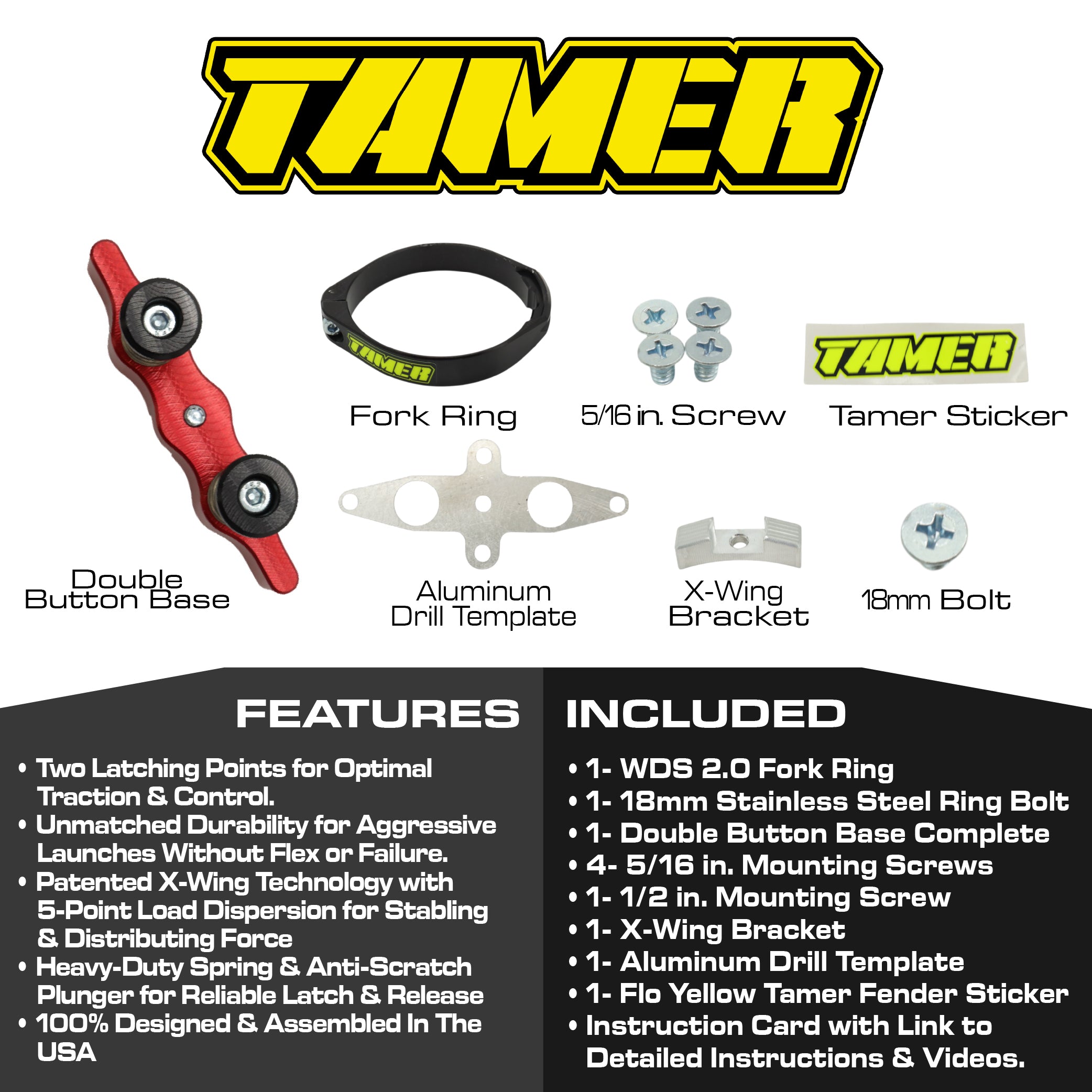 Tamer WDS 2.0 HH-08 Ring & Red Double Button X-wing Holeshot Device