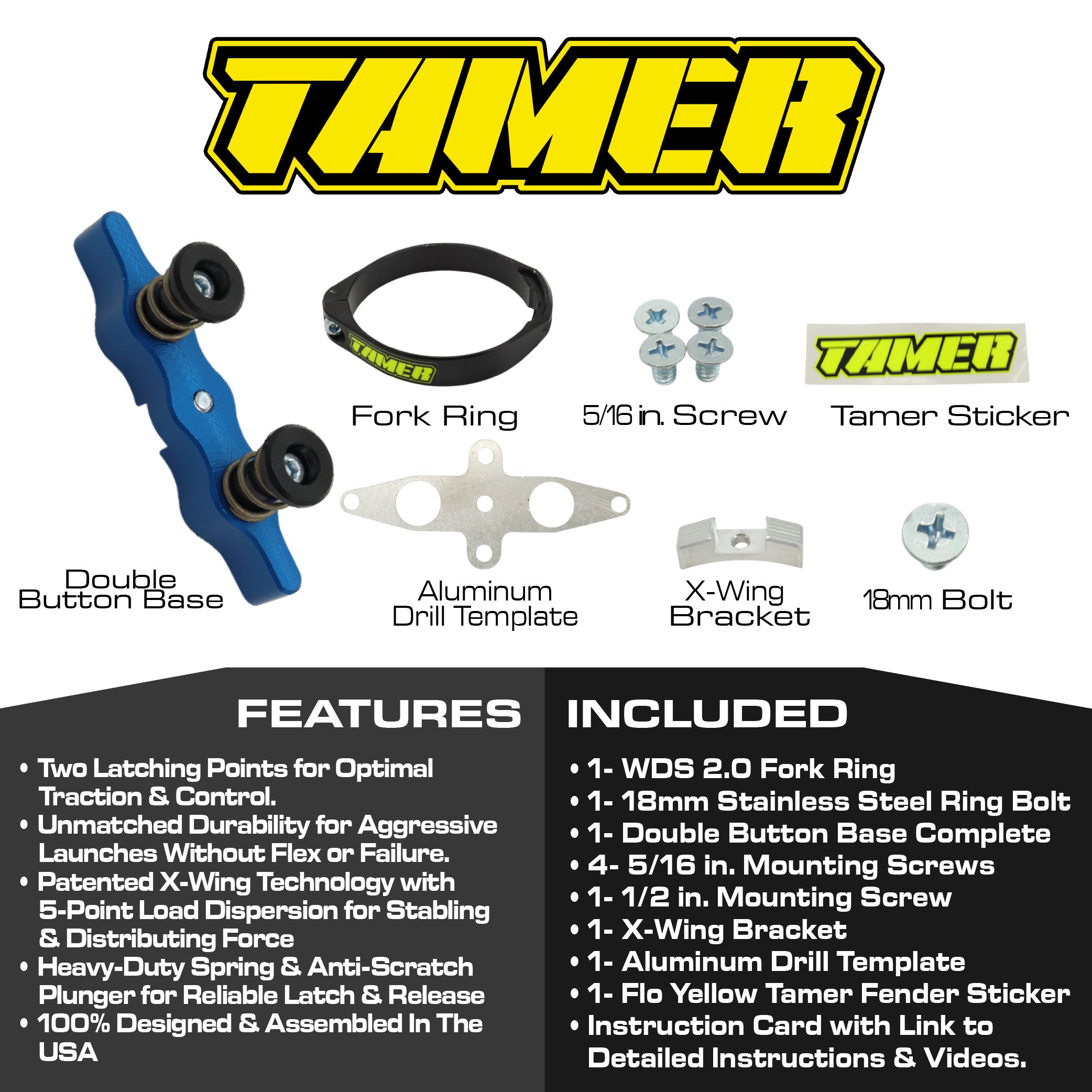 Tamer WDS 2.0 HH-06 Ring & Blue Double Button X-wing Holeshot Device