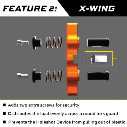 BLACK - X-Wing Double Button Holeshot Device