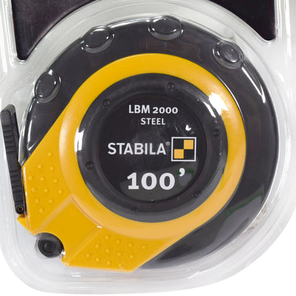 Stabila 30955 LBM 2000 Steel Close Cased Tape 100 feet in USA Imperial Scale