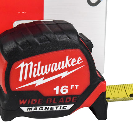 Milwaukee 48-22-0216M 16 ft. x 1.3 in. Wide Blade Magnetic Tape Measure