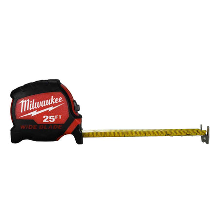 Milwaukee 48-22-0225 25 ft. x 1.3 in. Wide Blade Tape Measure with 17 ft. Reach