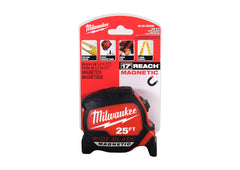 Milwaukee 48-22-0225M 25ft Wide Blade 17 ft. Reach Magnetic Tape Measure