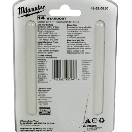 Milwaukee 48-22-0230 30 ft. x 1.3 in. Wide Blade Tape Measure