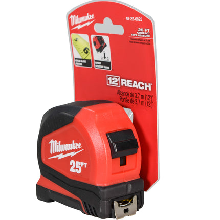 Milwaukee 48-22-6625 25ft Compact Tape Measure