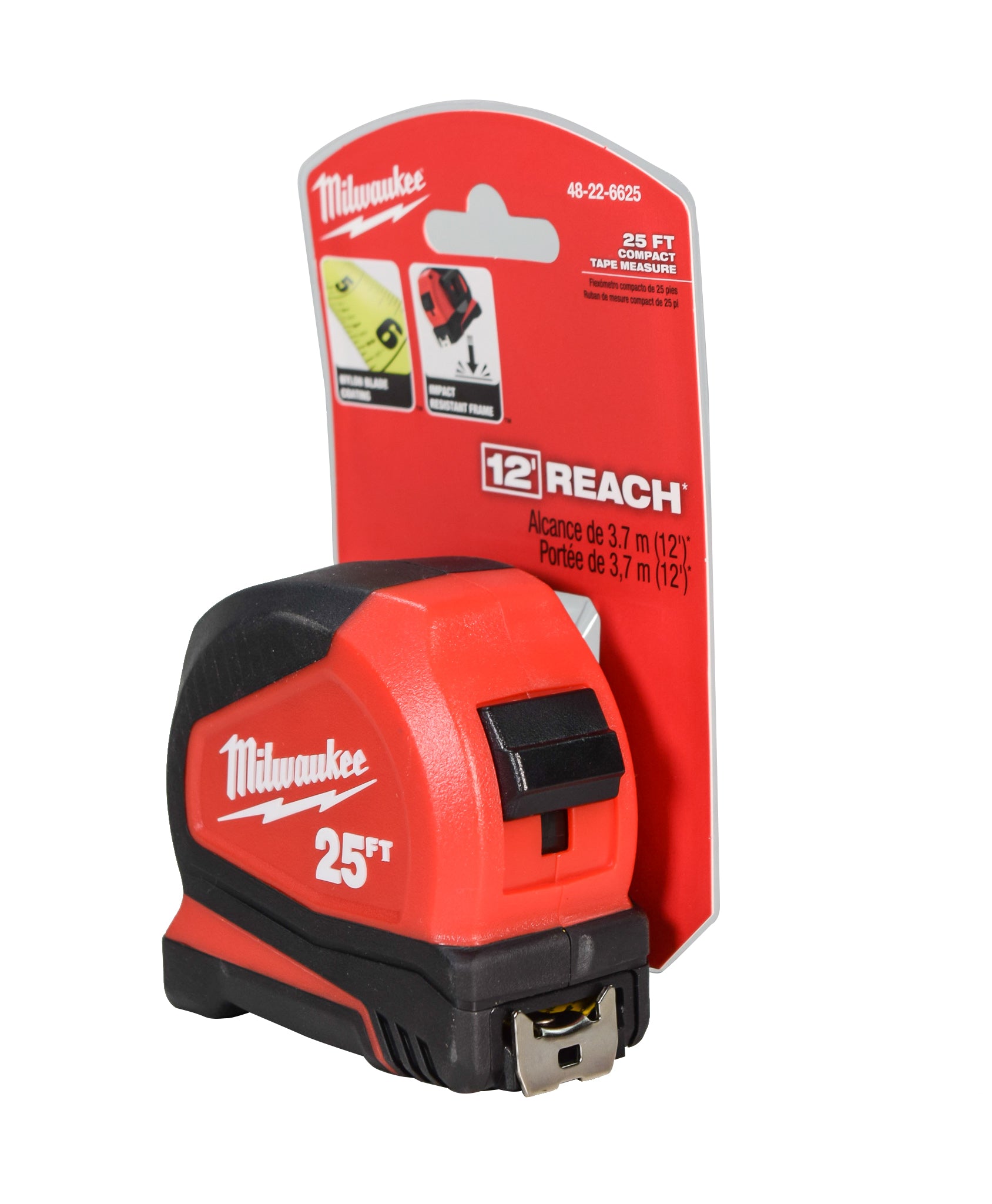 Milwaukee 48-22-6625 25ft Compact Tape Measure