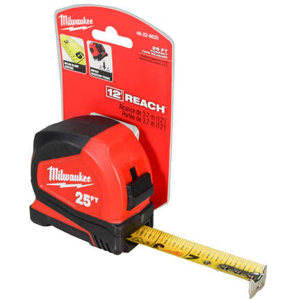 Milwaukee 48-22-6625 25ft Compact Tape Measure
