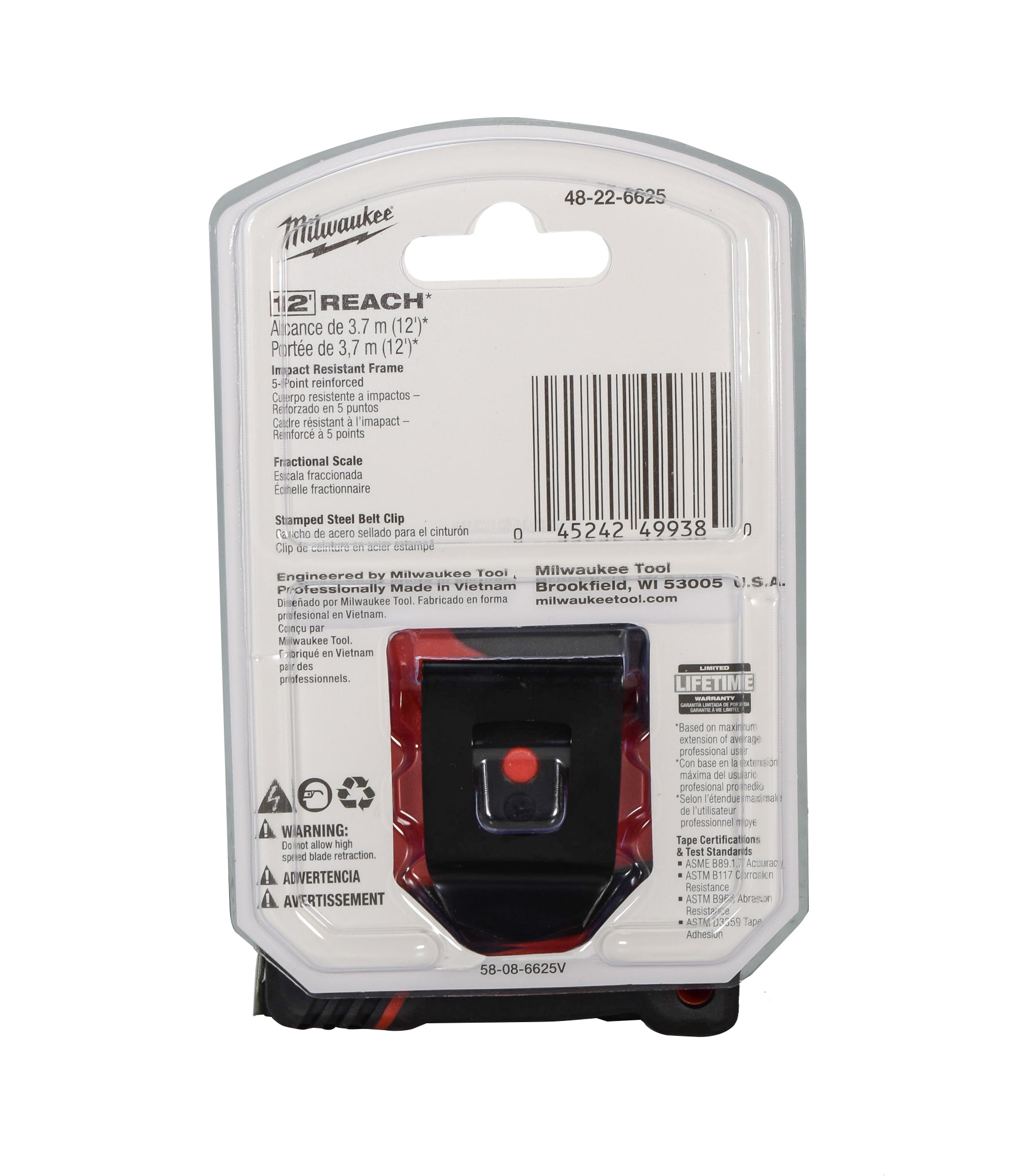 Milwaukee 48-22-6625 25ft Compact Tape Measure