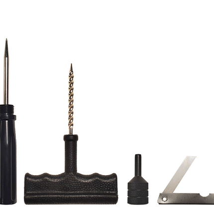 Stop & Go 1085 31 Piece Deluxe Tubeless Tire Plugger Repair Kit Punctures and Flats on Car, Motorcycle, ATV, Jeep, Truck, & Tractor plug (25 Mushroom Plugs)