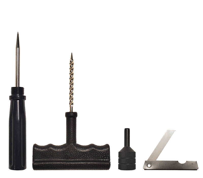 Stop & Go 1085 31 Piece Deluxe Tubeless Tire Plugger Repair Kit Punctures and Flats on Car, Motorcycle, ATV, Jeep, Truck, & Tractor plug (25 Mushroom Plugs)