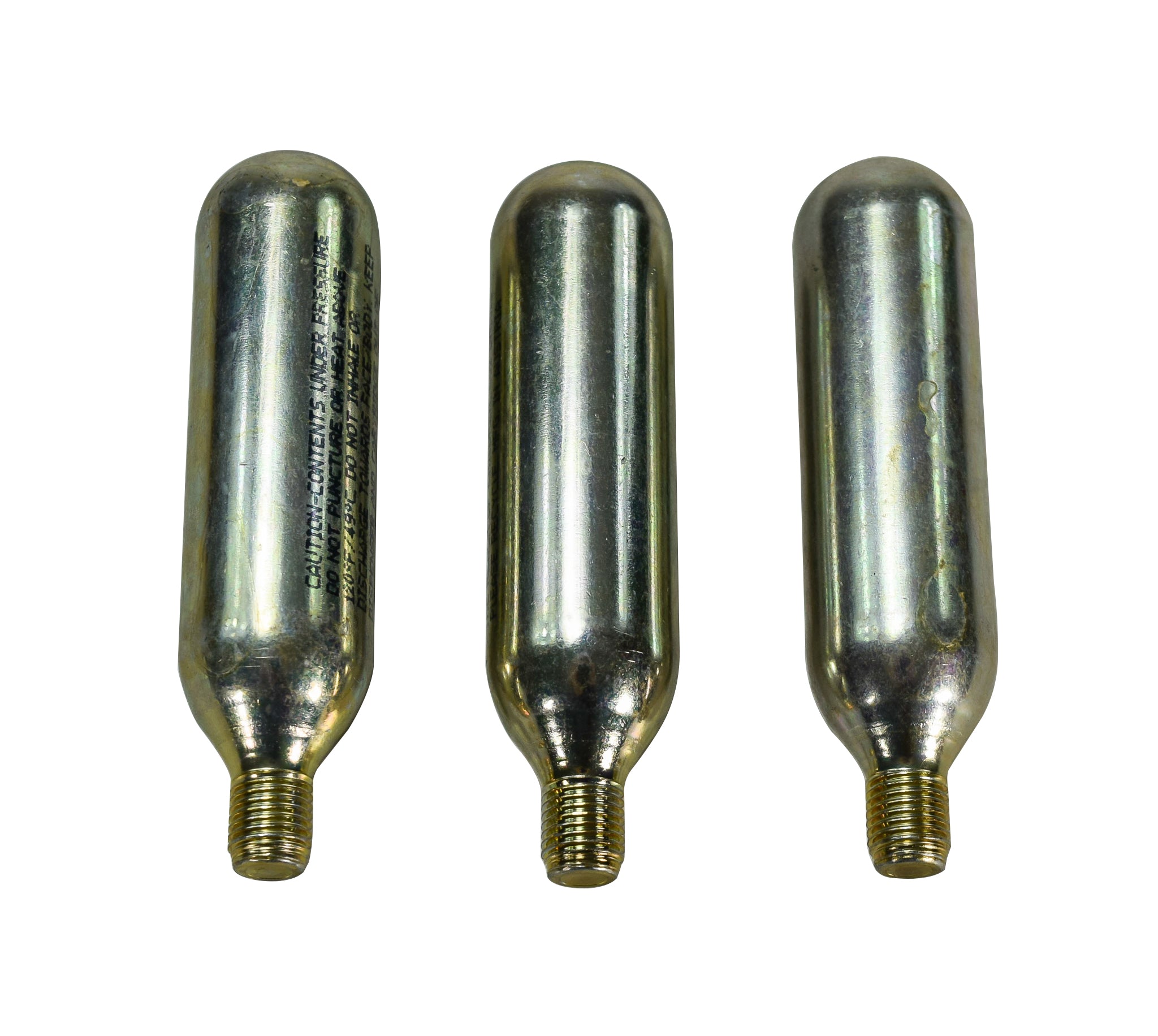 Stop & Go 1091 16 Gram Threaded CO2 Canisters, 3 Pack, for Tire Inflation on Motorcycles, ATVs, Bicycles, and Small Vehicles