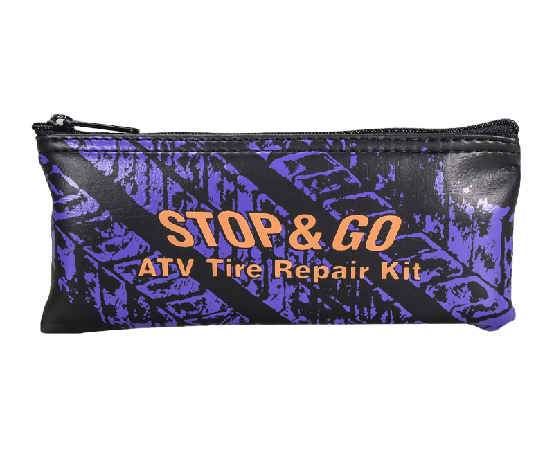 Stop & Go 8065 12 Piece Tubeless Tire Repair Kit with Rope Plugs and CO2 Inflation for Punctures and Flats on ATV, Golf Cart, Mower, & Utility Vehicle (5 Plugs)