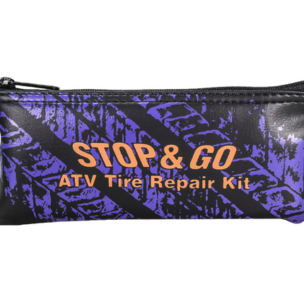 Stop & Go 8065 12 Piece Tubeless Tire Repair Kit with Rope Plugs and CO2 Inflation for Punctures and Flats on ATV, Golf Cart, Mower, & Utility Vehicle (5 Plugs)