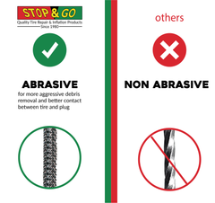 Stop & Go 1020 25 Piece Tubeless T-Handle Rope Plug Tire Repair Kit for Punctures or Flats on Car, Motorcycle, ATV, Jeep, Truck, & Tractor (20 Plugs)