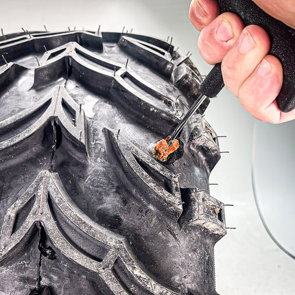 Stop & Go 1020 25 Piece Tubeless T-Handle Rope Plug Tire Repair Kit for Punctures or Flats on Car, Motorcycle, ATV, Jeep, Truck, & Tractor (20 Plugs)