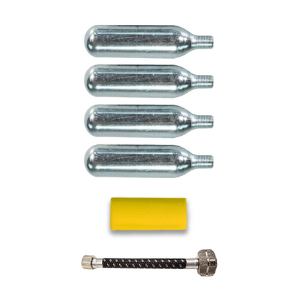 Stop & Go 1066 27 Piece Tubeless & Tube-Type Tire Repair Kit with Patches, Rope Plugs, & CO2 for Punctures and Flats on ATV & Motorcycle (8 Patches & 5 Plugs)