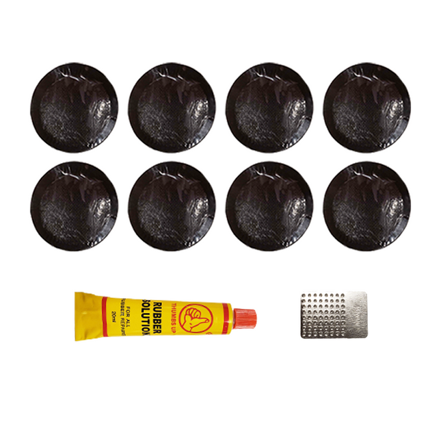Stop & Go TTRK1 20 Piece Tube Type Tire Repair and Inflation Kit for Punctures & Flats on Scooters & Mopeds (8 Patches & 2 CO2 Canisters)