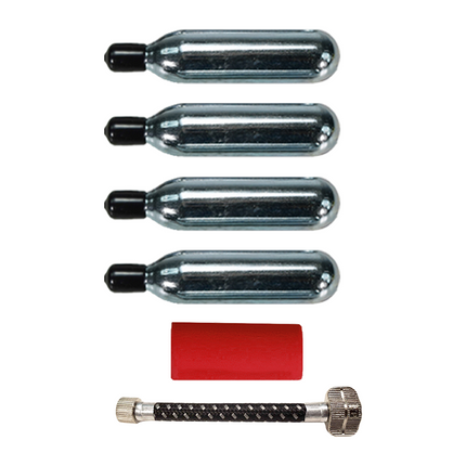 Stop & Go TTRK1 20 Piece Tube Type Tire Repair and Inflation Kit for Punctures & Flats on Scooters & Mopeds (8 Patches & 2 CO2 Canisters)