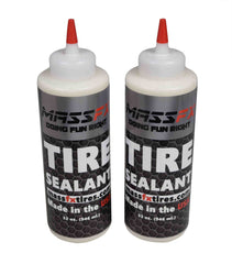 MASSFX Premium Flat Tire Sealant 32 oz - Prevents & Seals - Made in USA (2 pk)