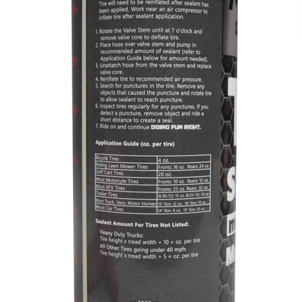 MASSFX Premium Flat Tire Sealant 32 oz - Prevents & Seals - Made in USA (4 pk)