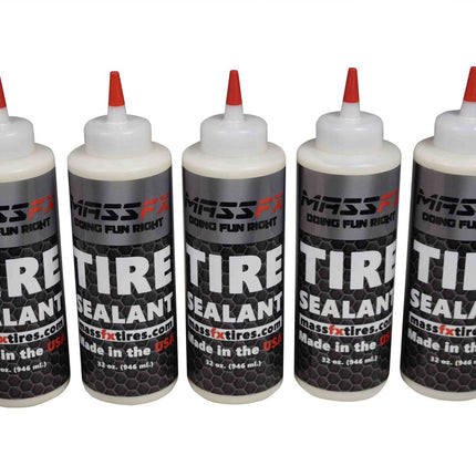 MASSFX Premium Flat Tire Sealant 32 oz - Prevents & Seals - Made in USA (5 pk)