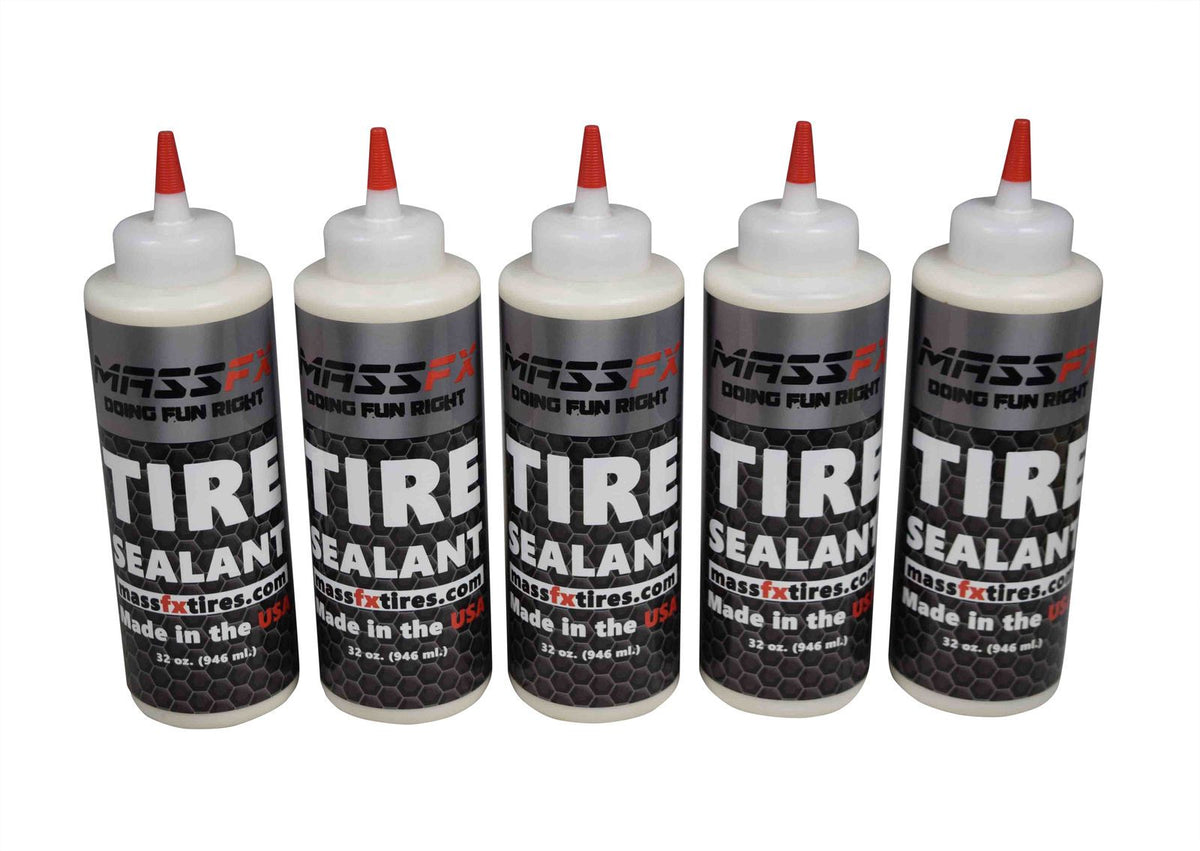 MASSFX Premium Flat Tire Sealant 32 oz - Prevents & Seals - Made in USA (5 pk)
