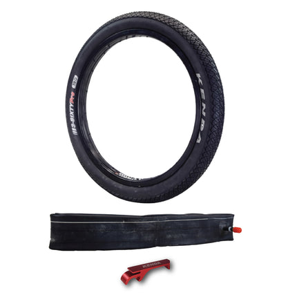 Kenda 3-Sixty Pro TR 120tpi Black 20x2.25, 20x2.00-2.40 Tube & Keychain (Single)