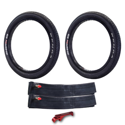 Kenda 3-Sixty Pro TR 120tpi 20x2.25 Tire, 20x2.00-2.40 Tube, Keychain (Two Pack)