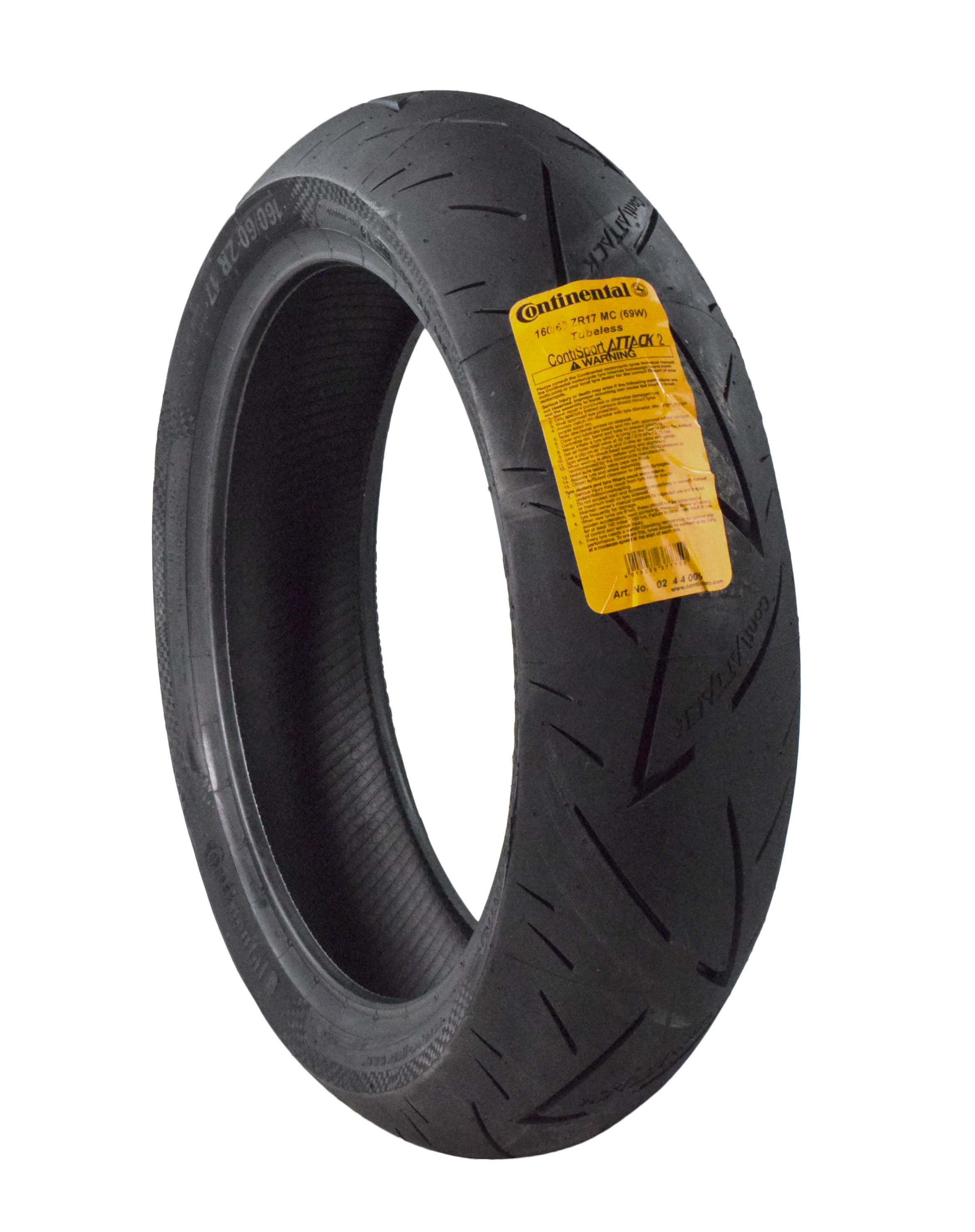 Continental ContiSportAttack 2 120/70ZR17 F & 160/60ZR17 R Sport Motorcycle Tire