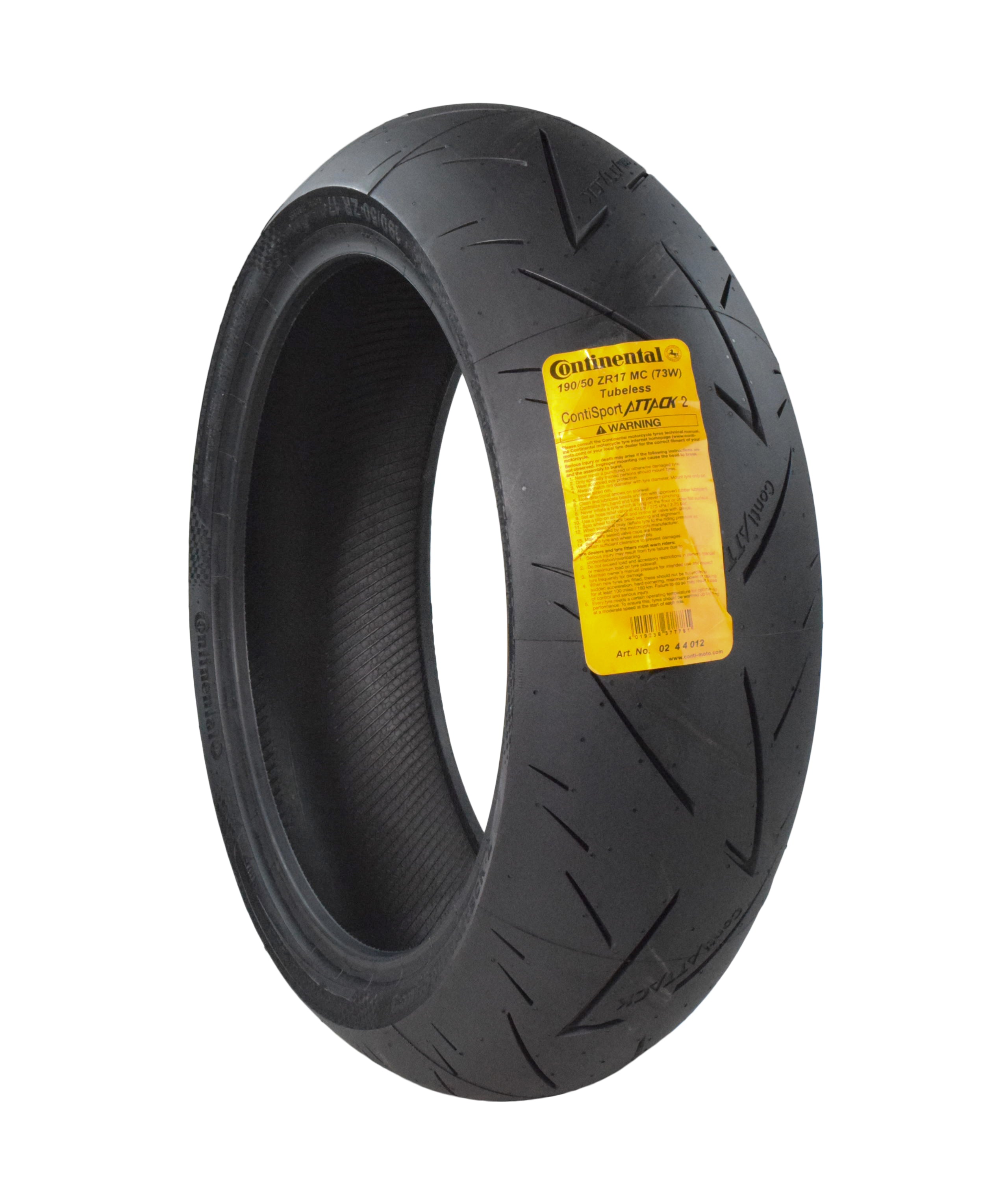 Continental ContiSportAttack 2 120/70ZR17 F & 190/50ZR17 R Sport Motorcycle Tire