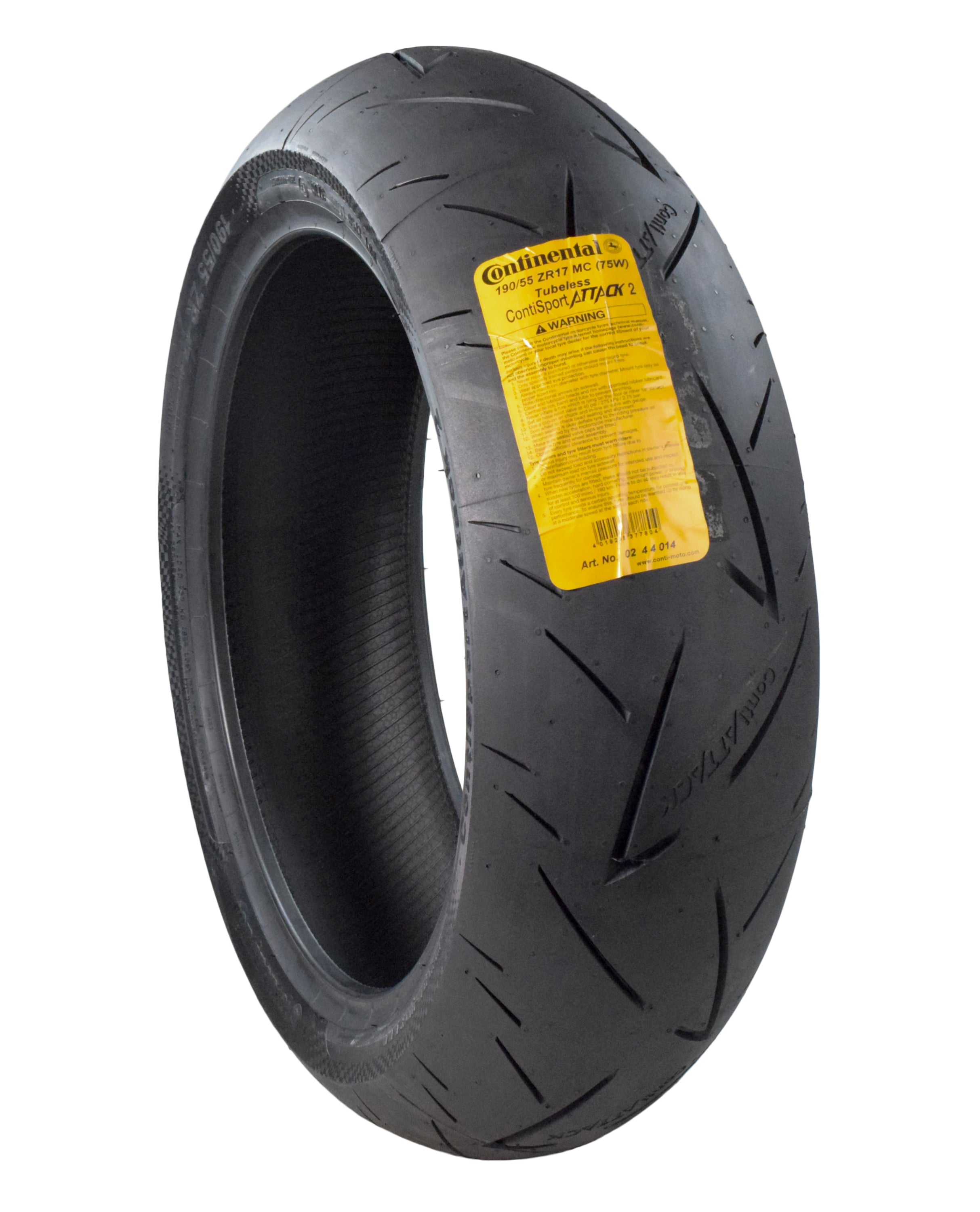 Continental ContiSportAttack 2 120/70ZR17 F & 190/55ZR17 R Sport Motorcycle Tire