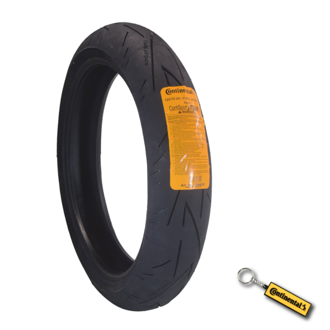 Continental Sport Attack 2 120/70ZR17 Front Motorcycle Tire with Keychain