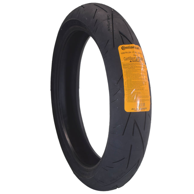 Continental Sport Attack 2 120/70ZR17 Front Motorcycle Tire with Keychain