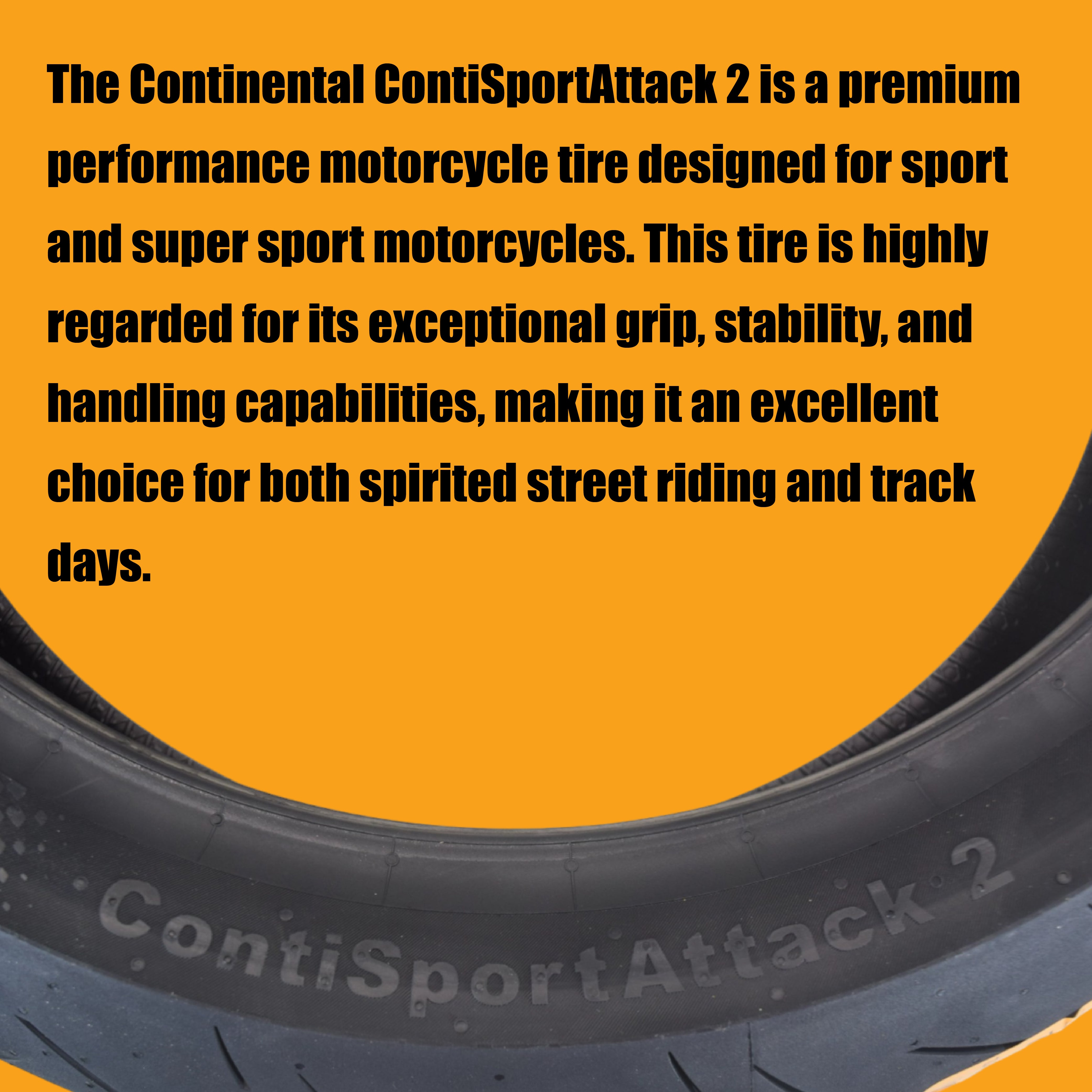 Continental Sport Attack 2 160/60ZR17 Rear Motorcycle Tire