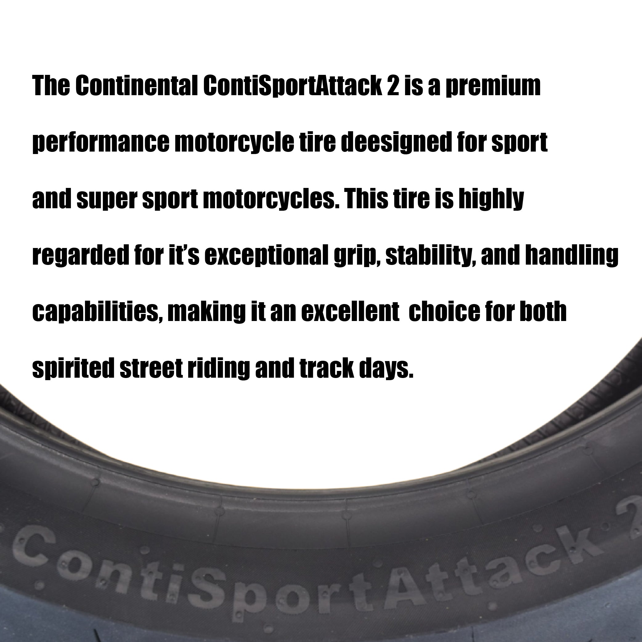 Continental Sport Attack 2 160/60ZR17 Rear Motorcycle Tire with Keychain