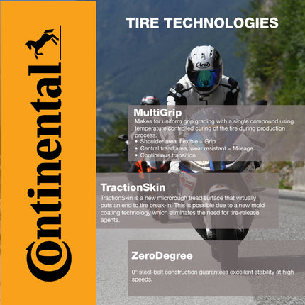 Continental Sport Attack 2 190/50ZR17 Rear Motorcycle Tire with Keychain