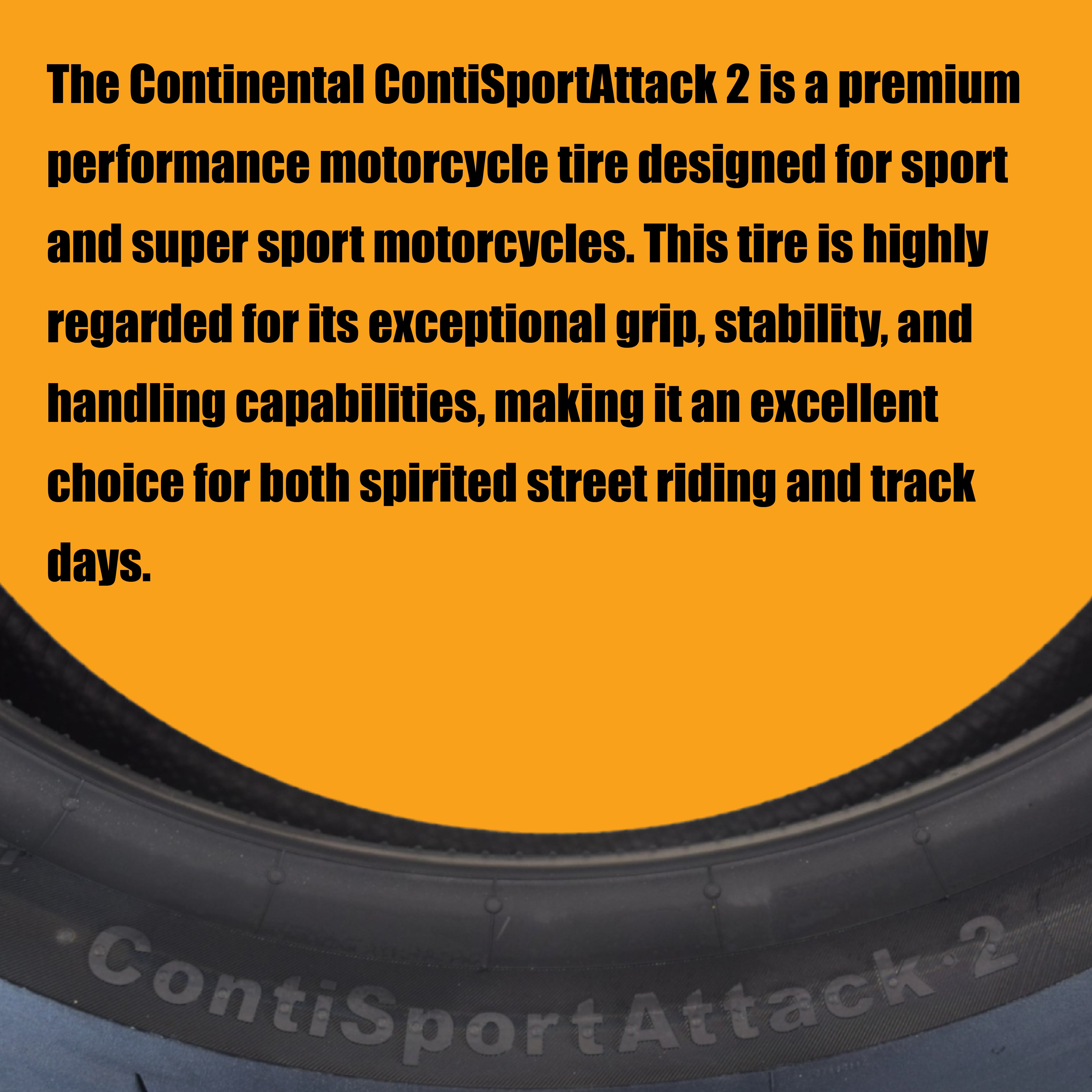 Continental Sport Attack 2 190/50ZR17 Rear Motorcycle Tire