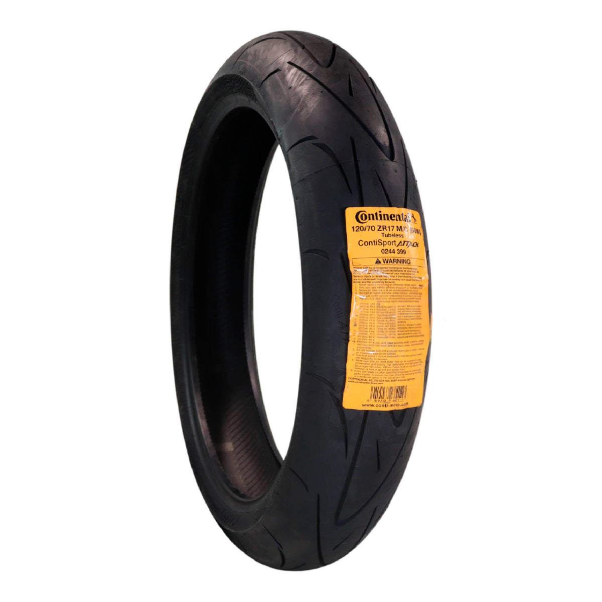 Continental ContiSportAttack 120/70ZR17 Front Motorcycle Tire - High Performance Sport Touring Radial Tire for Street Bikes 120/70-17