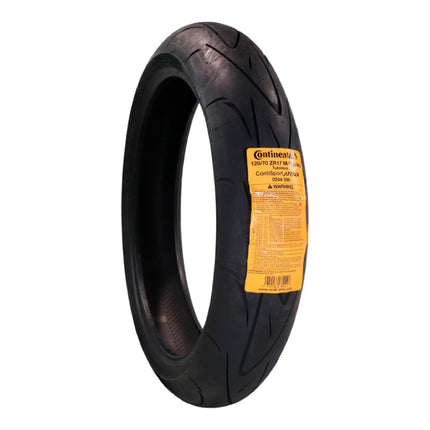 Continental ContiSportAttack 120/70ZR17 Front Motorcycle Tire - High Performance Sport Touring Radial Tire for Street Bikes 120/70-17