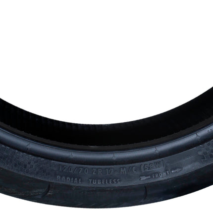 Continental ContiSportAttack 120/70ZR17 Front Motorcycle Tire - High Performance Sport Touring Radial Tire for Street Bikes 120/70-17