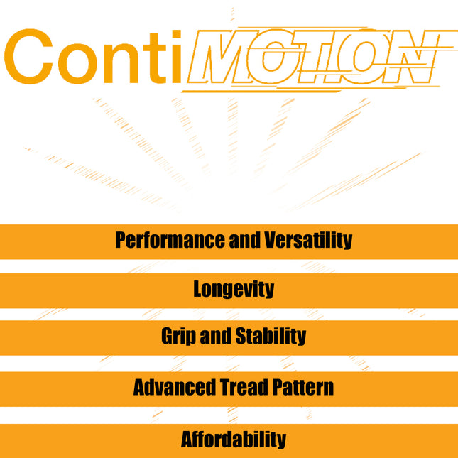 Continental Conti Motion 120/70ZR17 Front and 180/55ZR17 Rear Sport Touring Motorcycle Tires (2 Pack) 120/70-17 180/55-17