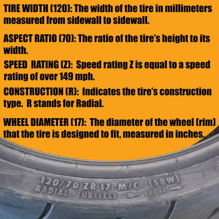 Continental Conti Motion 120/70ZR17 Front and 180/55ZR17 Rear Sport Touring Motorcycle Tires (2 Pack) 120/70-17 180/55-17