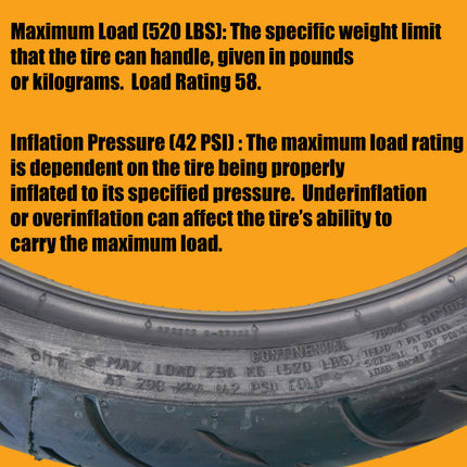 Continental ContiMotion 120/70ZR‑17 Front Sport Touring Motorcycle Tire for High‑Performance Grip, Long‑Lasting Durability, and Reliable All‑Weather Riding Confidence