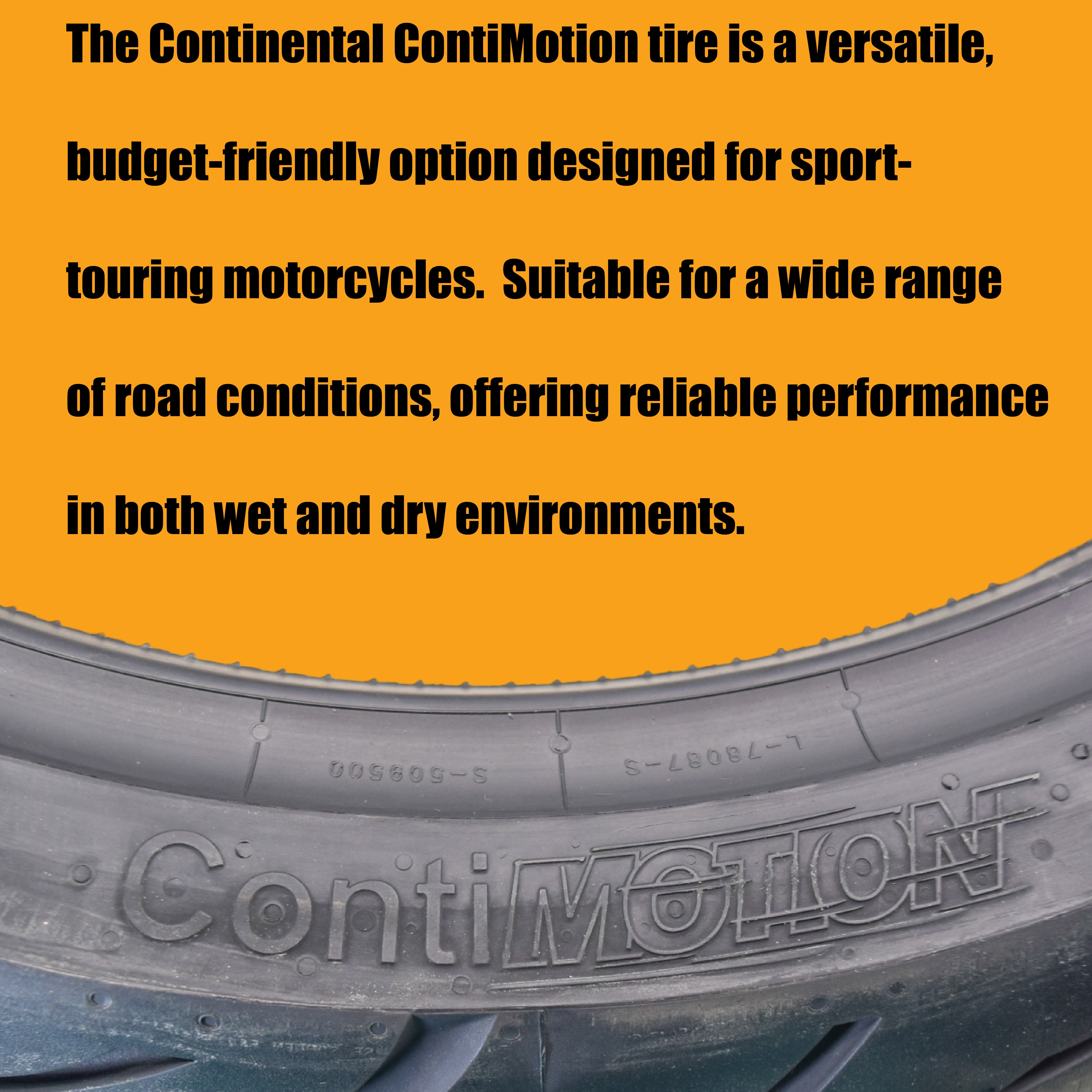 Continental ContiMotion 180/55ZR-17 Rear Sport Touring Motorcycle Tire